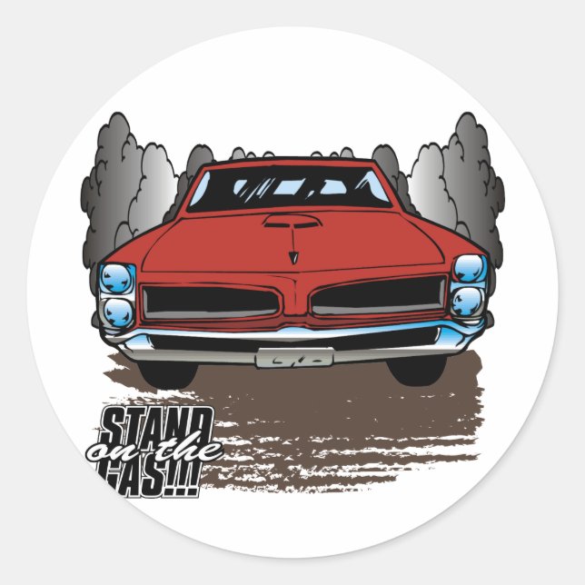 Sticker Rond GTO vintage 1966 (Devant)