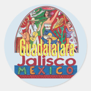 Sticker Rond GUADALAJARA Mexique