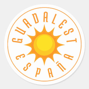 Sticker Rond GUADALEST ESPAÑA Sun