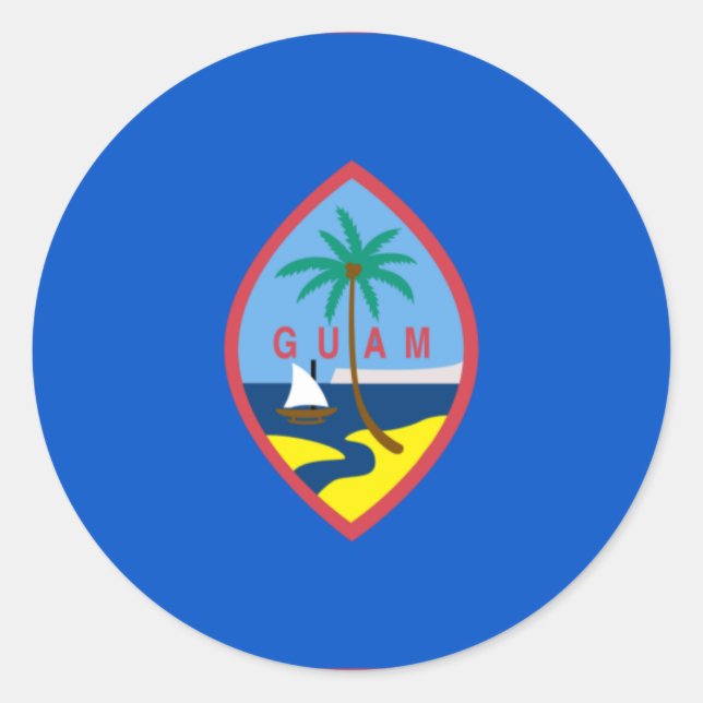 Sticker Rond guam (Devant)