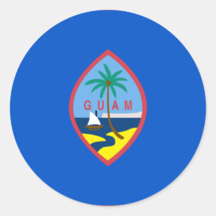 Sticker Rond guam