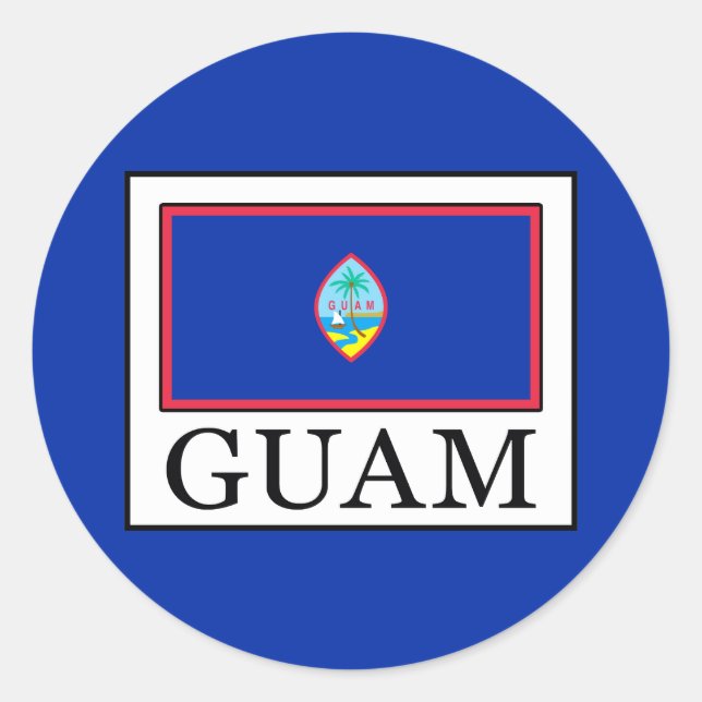 Sticker Rond Guam (Devant)