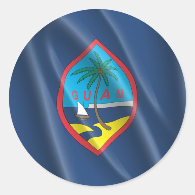 STICKER ROND GUAM (Devant)