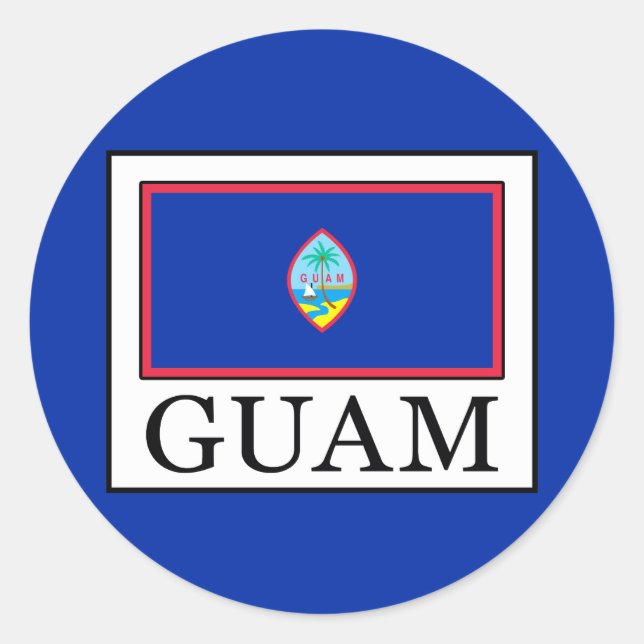 Sticker Rond Guam (Devant)