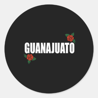 Sticker Rond Guanajuato Mexique Etat mexicain Estado Rose