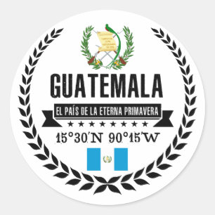 Sticker Rond Guatemala