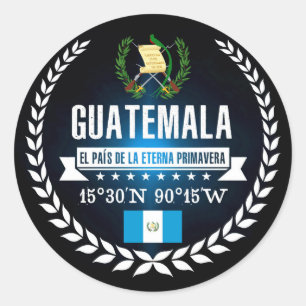Sticker Rond Guatemala