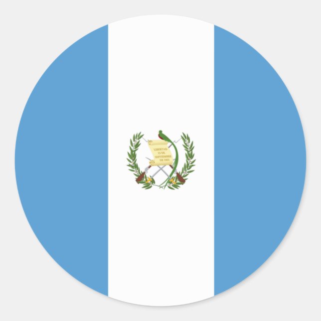 Sticker Rond Guatemala flag  (Devant)
