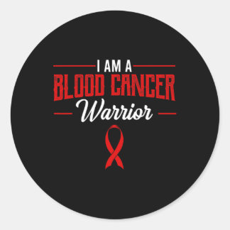 Sticker Rond Guerrier du cancer du sang hématologues des tumeur