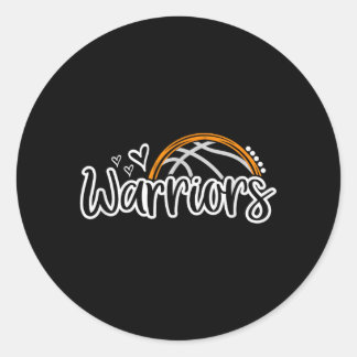 Sticker Rond Guerriers de baseball Esprit d'équipe de fan de sp