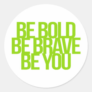 Sticker Rond Guillemets inspirants et motivants