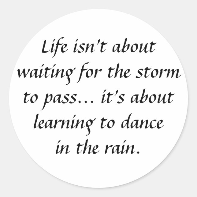 Sticker Rond Guillemets inspirants et motivants (Devant)