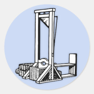 Sticker Rond Guillotine