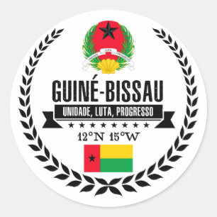 Sticker Rond Guinée-Bissau