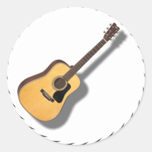 STICKER ROND GUITAR -STICKER