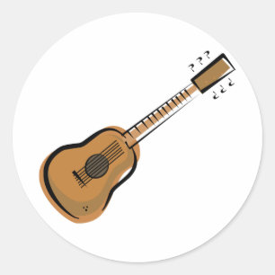 Sticker Rond guitare