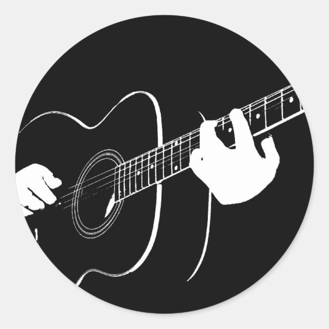 Sticker Rond guitare (Devant)