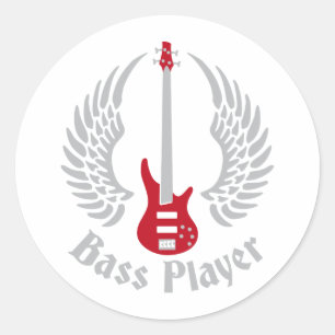 Sticker Rond guitare basse