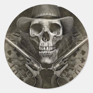 Sticker Rond Gunfighter