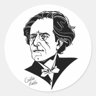Sticker Rond Gustav Mahler