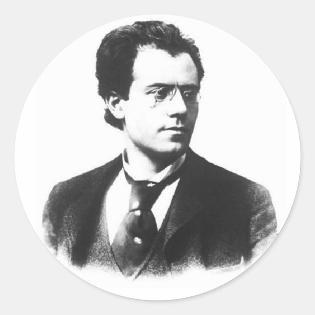 Sticker Rond Gustav Mahler (Devant)