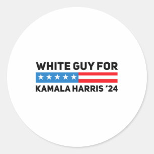 Sticker Rond Guy For Kamala Harris Élection présidentielle 2024