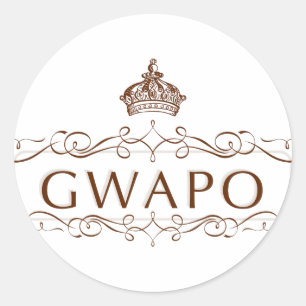 STICKER ROND GWAPO - FUNNY FILIPINO DESIGN