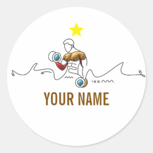Sticker Rond Gymnase et conception de conditionnement physique 