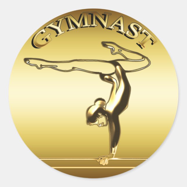 STICKER ROND GYMNAST (Devant)