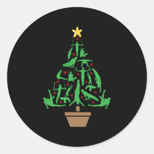 Sticker Rond Gymnastique masculine Arbre de Noël