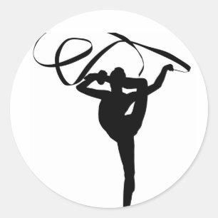 Sticker Rond Gymnastique rythmique - Ruban