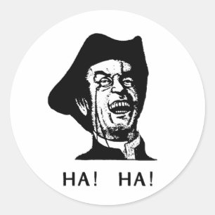 Sticker Rond Ha Ha Guy
