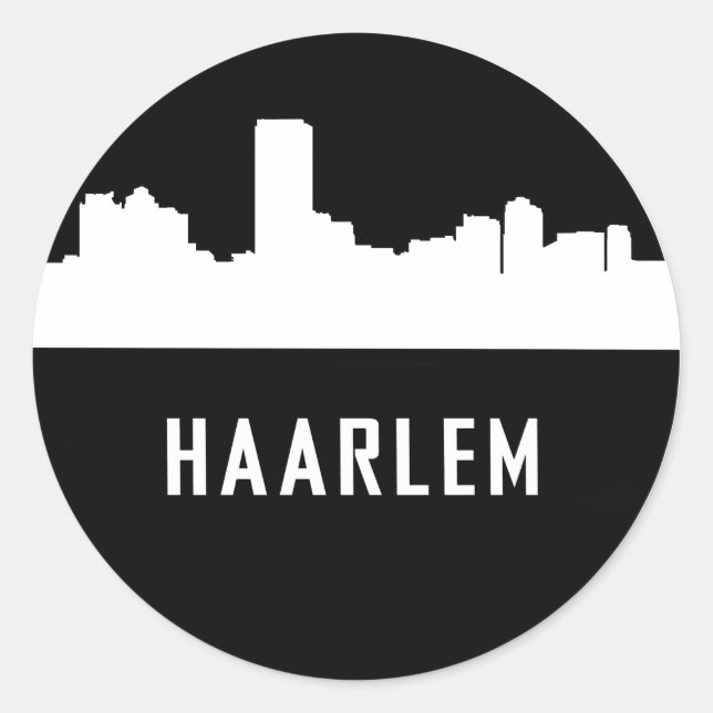 Sticker Rond Haarlem (Devant)