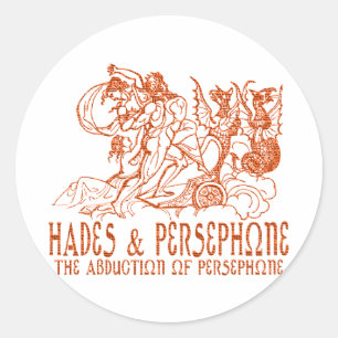 Sticker Rond Hadès et Perséphone