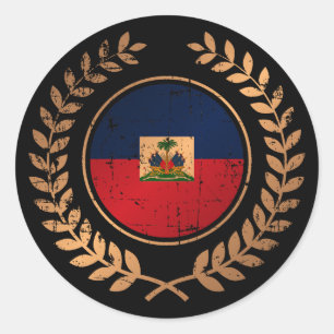 Sticker Rond Haïti