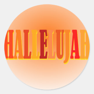 Sticker Rond Hallelujah