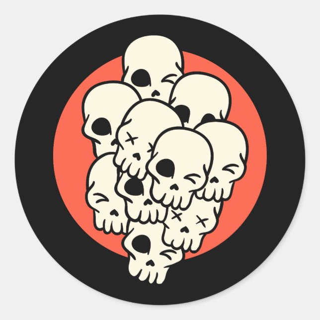 Sticker Rond Halloween (Devant)