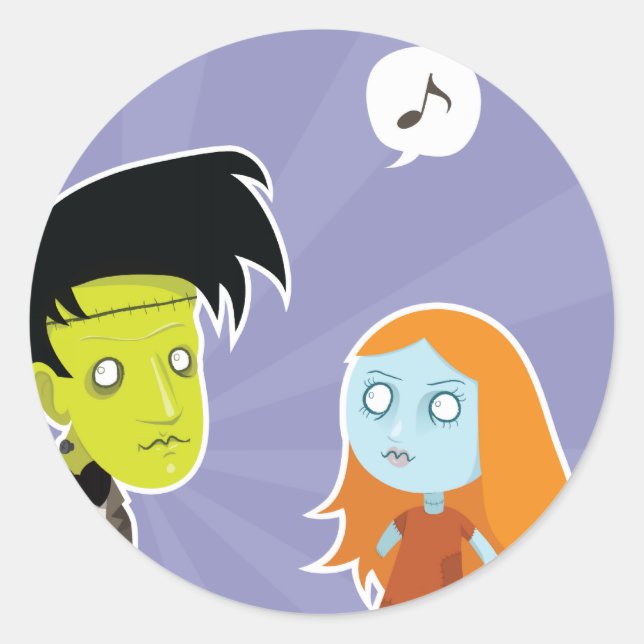Sticker Rond Halloween (Devant)