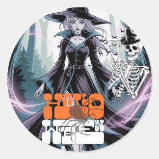 Sticker Rond Halloween 