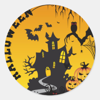 Sticker Rond Halloween