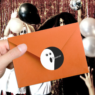 Sticker Rond Halloween Abstraite minimaliste moderne