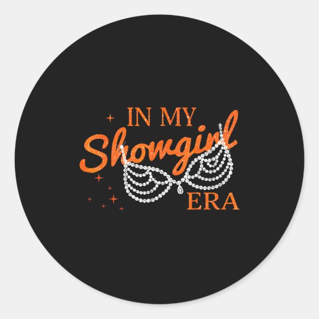 Sticker Rond Halloween Costume Show Girl In My Show Girl Era Wo (Devant)