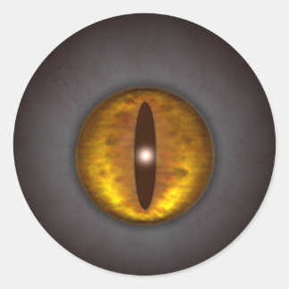 Sticker Rond Halloween Déplaisant pour l'oeil de chat KRW