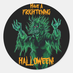 Sticker Rond Halloween effrayant !