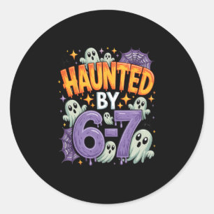 Sticker Rond Halloween effrayant 67 Six Sept Mème 1 (25)