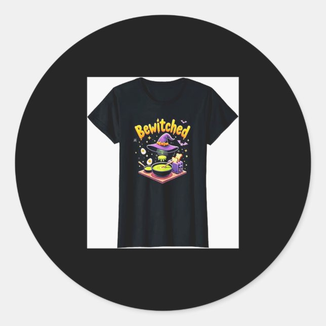 Sticker Rond Halloween Family Home Bewitched Breakfast Maker  (Devant)