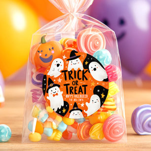 Sticker Rond Halloween fantôme mignon