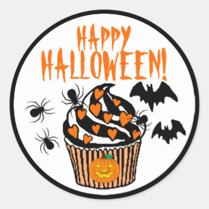Sticker Rond Halloween heureux