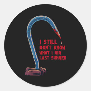 Sticker Rond Halloween Je ne sais toujours pas ce que j'ai fait