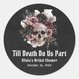 Sticker Rond Halloween Jusqu'à la mort Faisons-nous partie Fête